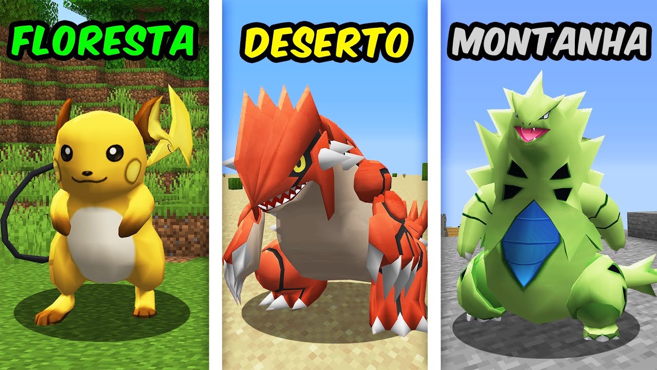 Tipos Decidem Meus Pokémon no Minecraft Pixelmon 